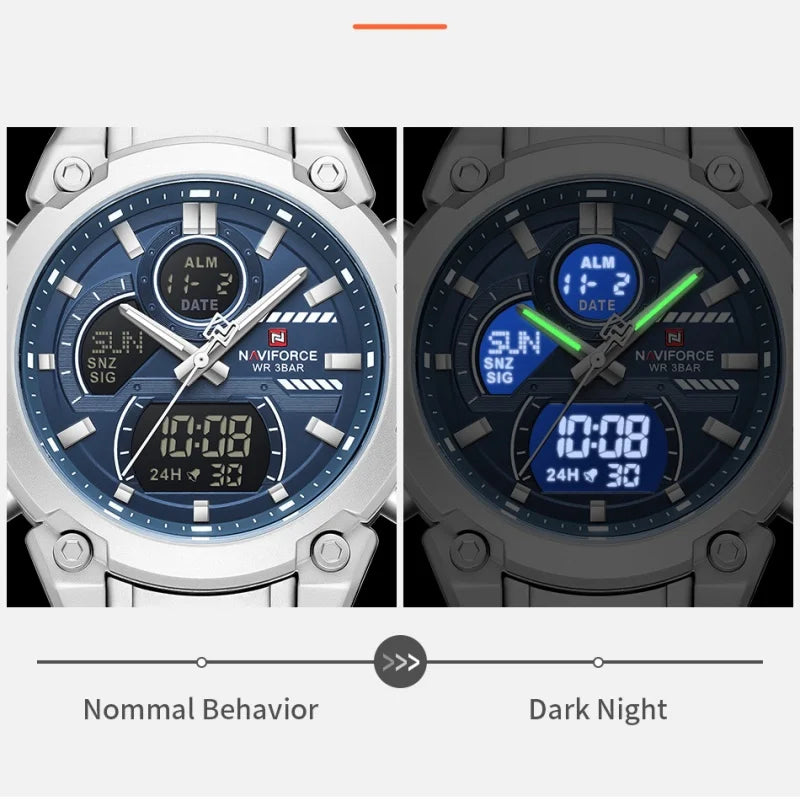 Relógio Naviforce 9278 Dual Time