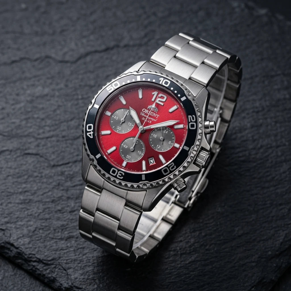 Orient Mako Solar Chronograph Watch
